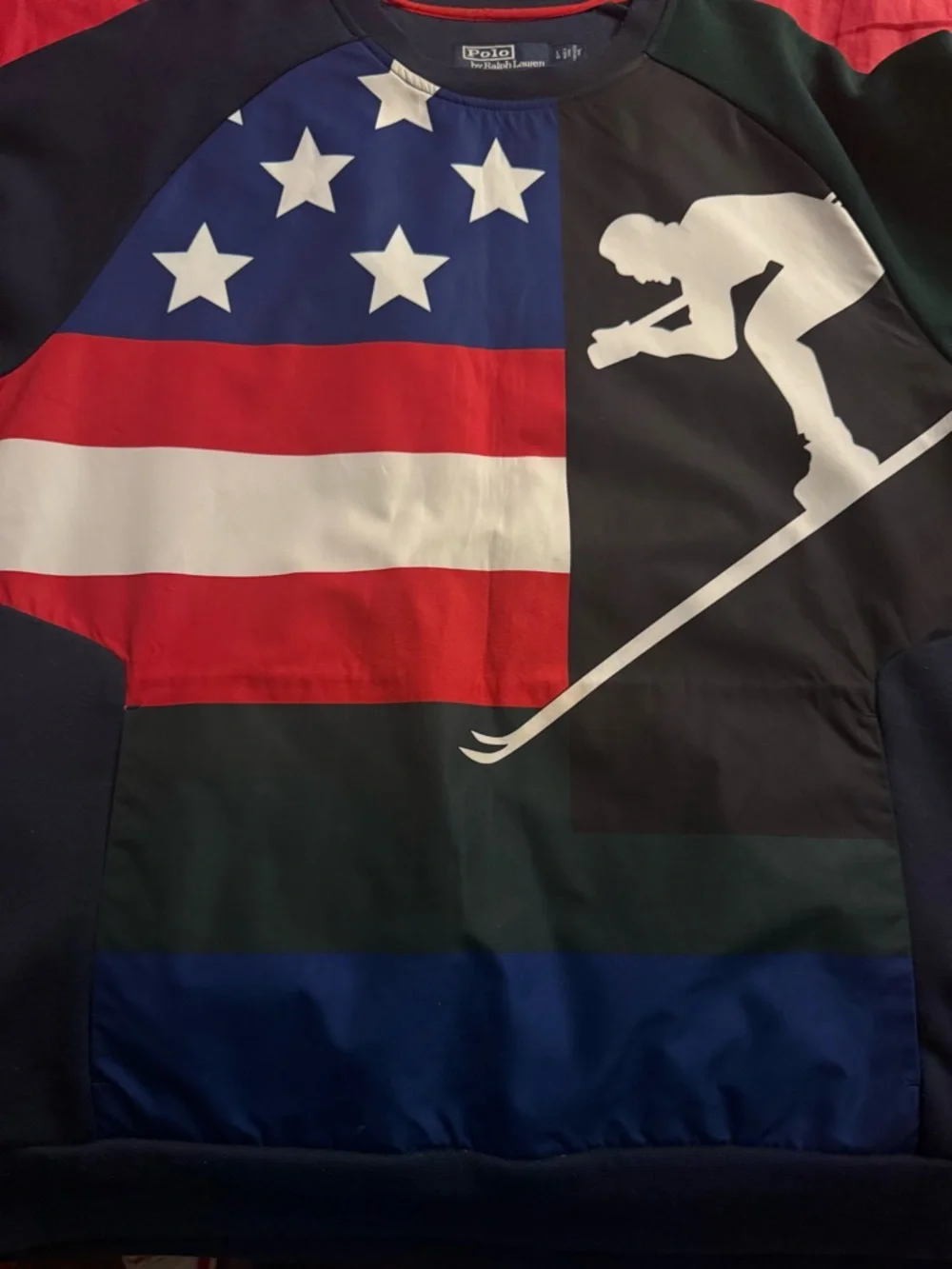 Polo by Ralph Lauren Men's Crewneck Sweater - Red, White, Blue, Green, Black - Picture 1 of 1